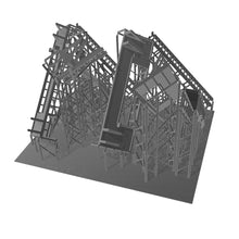 Load image into Gallery viewer, Fire Escape Stairs Set 1:87 HO Scale