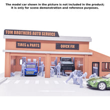 Load image into Gallery viewer, CB101B_V2 Auto Mechanic Shop Diorama Set 1:64 S Scale