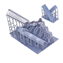 Load image into Gallery viewer, Overhead Footbridge with Canopy(Standard-2 Stairs/Extended-4 Stairs/Extended-4 Stairs with Elevator) N Scale 1:160