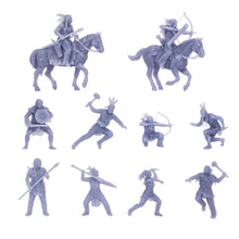 Laden Sie das Bild in den Galerie-Viewer, Native American Indian Figure Set (Combat) 1:87 HO Scale