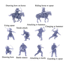 画像をギャラリービューアに読み込む, Native American Indian Figure Set (Combat) 1:160 N Scale