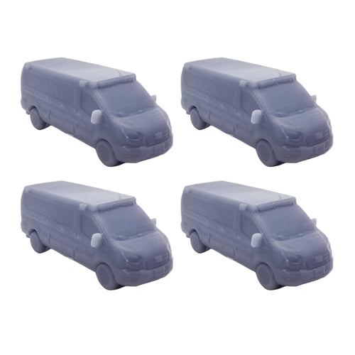 Emergency Medic Ambulance Type II 4 pcs 1:220 Z Scale
