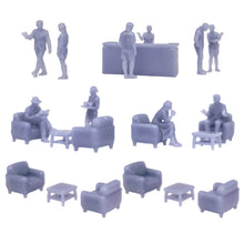 Cargar imagen en el visor de la galería, Reception and Customer Figure Set 1:87 HO Scale