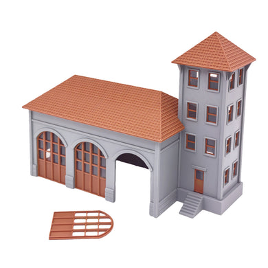 Classic Fire Station 1:87 HO Scale