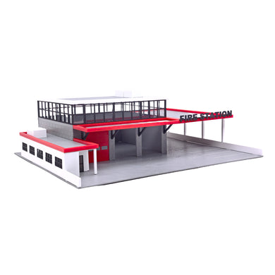 Modern Style Fire Dept Station 1:87 HO Scale
