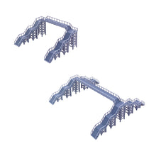 Cargar imagen en el visor de la galería, Overhead Footbridge (Standard-2 Stairs/Extended-4 Stairs) Z Scale 1:220