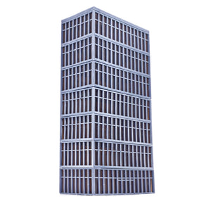 Modern 7-story Commercial Building Full Glass 1:220 Z Scale