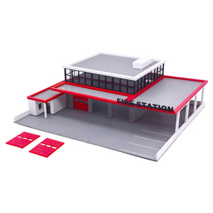 Modern Style Fire Dept Station 1:87 HO Scale