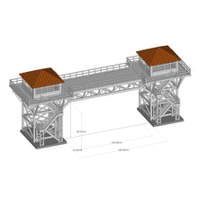 画像をギャラリービューアに読み込む, Industrial Twin Watchtower with Bridge 1:87 HO Scale