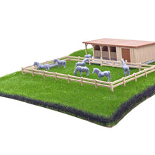 Load image into Gallery viewer, Small Country Stable w Horses and Grass 1:64 S Scale