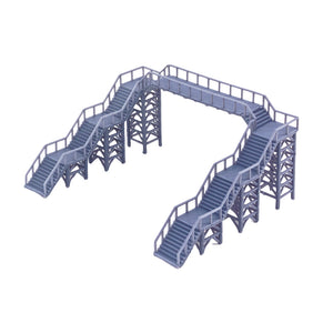 Overhead Footbridge (Standard-2 Stairs/Extended-4 Stairs) N Scale 1:160