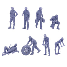 Laden Sie das Bild in den Galerie-Viewer, Car Mechanic Figure Set for Garage Scene 1:48/1:43/1:32