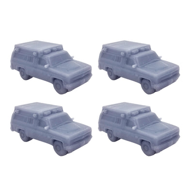 Emergency Medic Ambulance Type III 4 pcs 1:160 N Scale