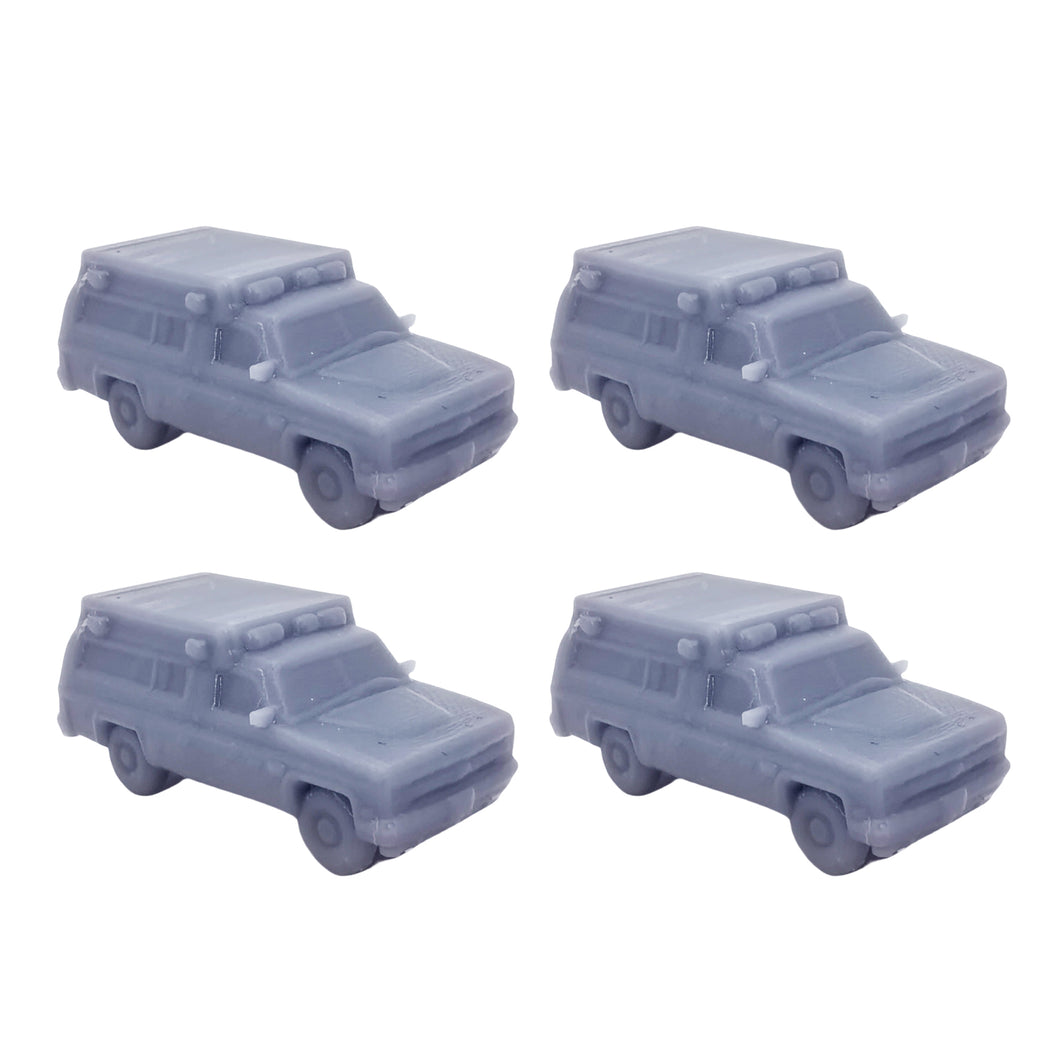 Emergency Medic Ambulance Type III 4 pcs 1:160 N Scale