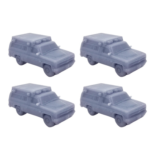 Emergency Medic Ambulance Type III 4 pcs 1:220 Z Scale