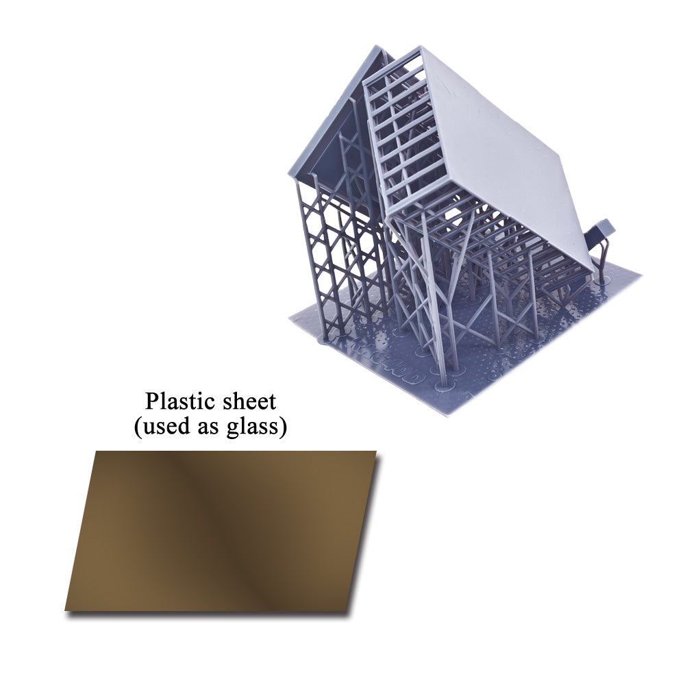 Modern Commercial Box Building Full Glass Stackable 1:220 Z Scale ...