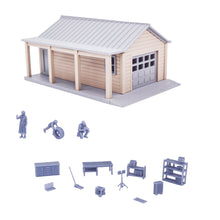Load image into Gallery viewer, CB103A Single-car Garage Diorama Set 1:64 S Scale