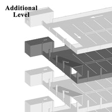 Load image into Gallery viewer, 4-Story Car Parking Building 1:87 HO Scale