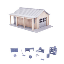 Laden Sie das Bild in den Galerie-Viewer, Personal Garage &amp; Accessories 1:87 HO Scale
