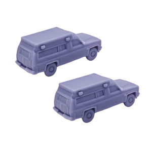 Emergency Medic Ambulance Type III 2 pcs 1:64 S Scale