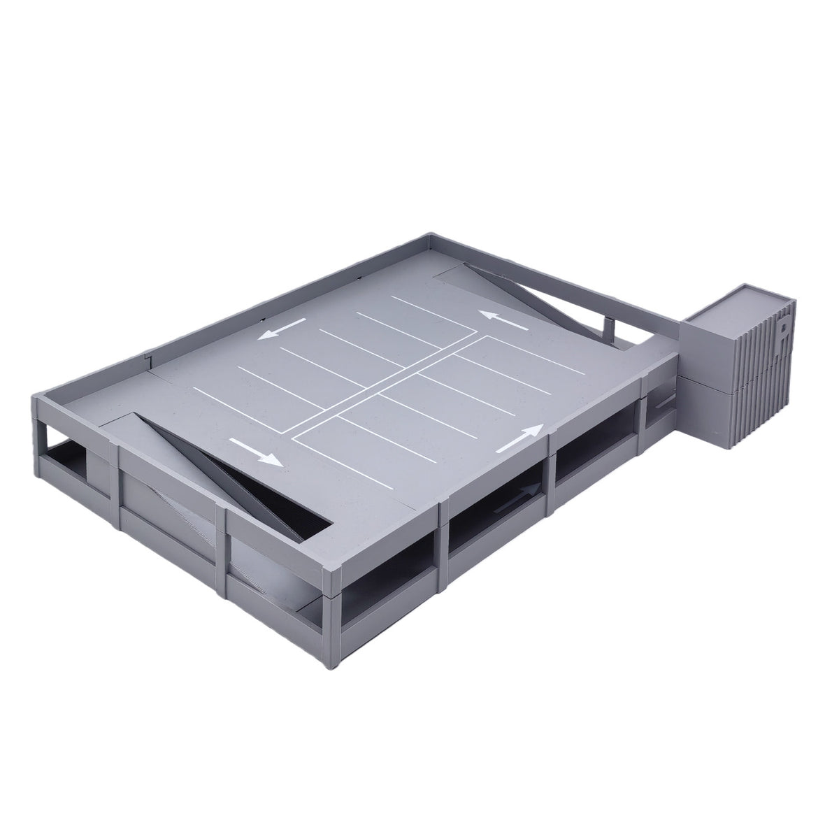 2-Story Car Parking Building 1:64 S Scale – Outland Models