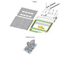 Load image into Gallery viewer, CB101E_V2 Gas/Fuel Station Diorama Set 1:64 S Scale