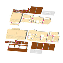 Cargar imagen en el visor de la galería, Old West Shop/House Set B (1-story) 1:64 S Scale