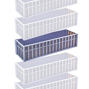 Modern Commercial Box Building Wide Stackable 1:220 Z Scale