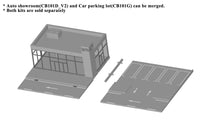 Load image into Gallery viewer, CB101G Modular Parking Lot with EV Charging Diorama Set 1:64 S Scale
