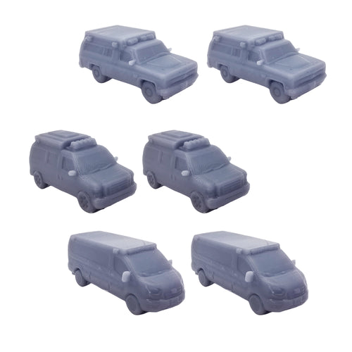 Emergency Medic Ambulance Mixed Set 1:160 N Scale