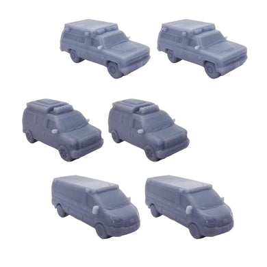 Emergency Medic Ambulance Mixed Set 1:220 Z Scale