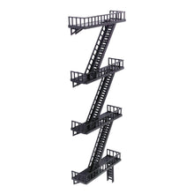 Load image into Gallery viewer, Fire Escape Stairs Set 1:64 S Scale