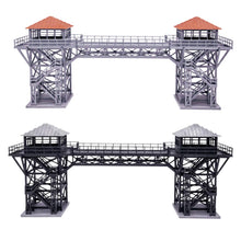 Load image into Gallery viewer, Industrial Twin Watchtower with Bridge 1:64 S Scale