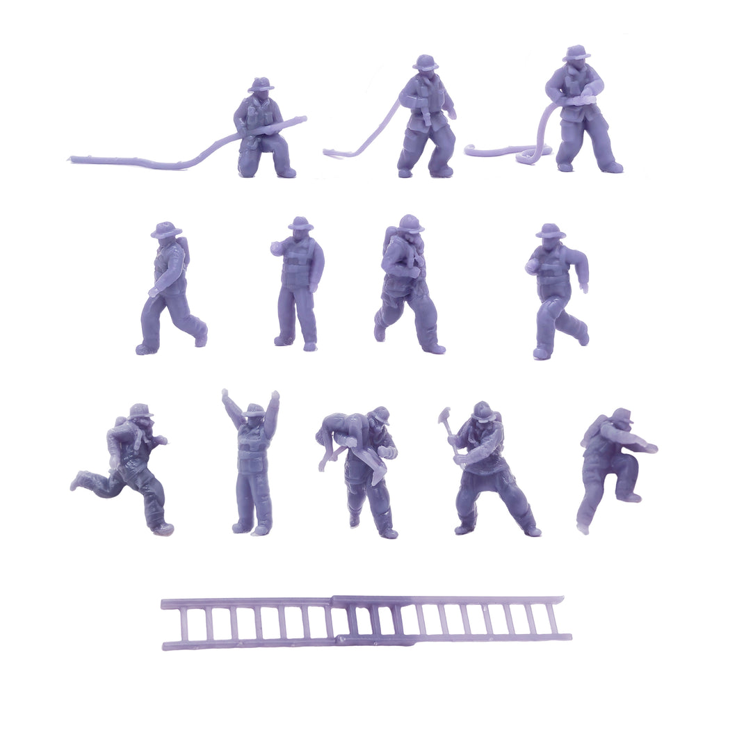 Firemen Firefighter Figure Set 1:64 S Scale