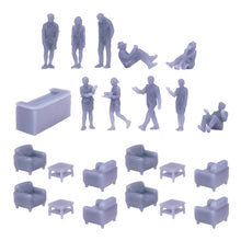 Cargar imagen en el visor de la galería, Reception and Customer Figure Set 1:87 HO Scale