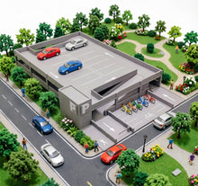 Load image into Gallery viewer, Multi-level Car Parking Building Stackable 1:87 HO Scale