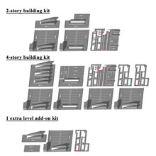 Load image into Gallery viewer, Multi-level Car Parking Building Stackable 1:87 HO Scale