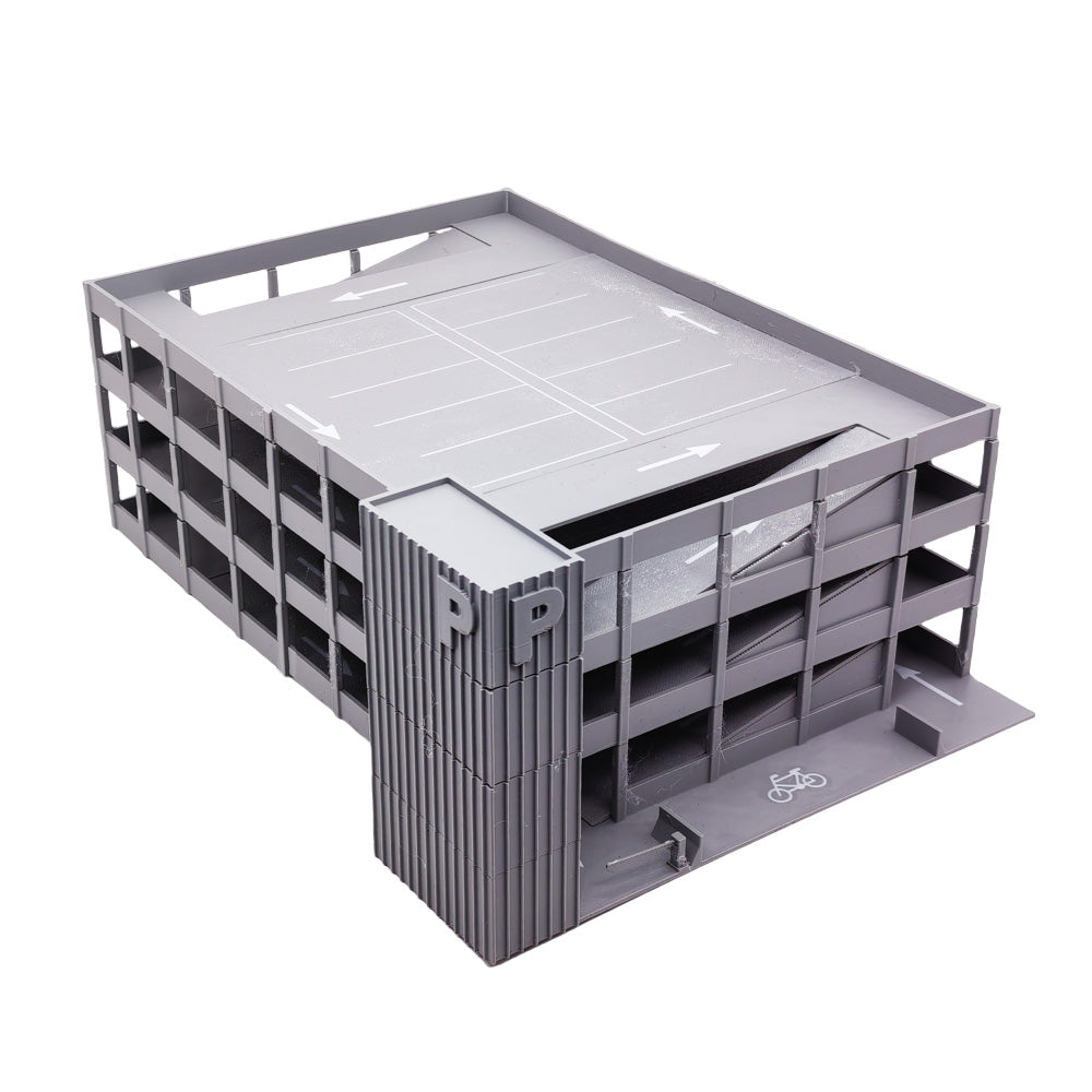 4-Story Car Parking Building 1:87 HO Scale