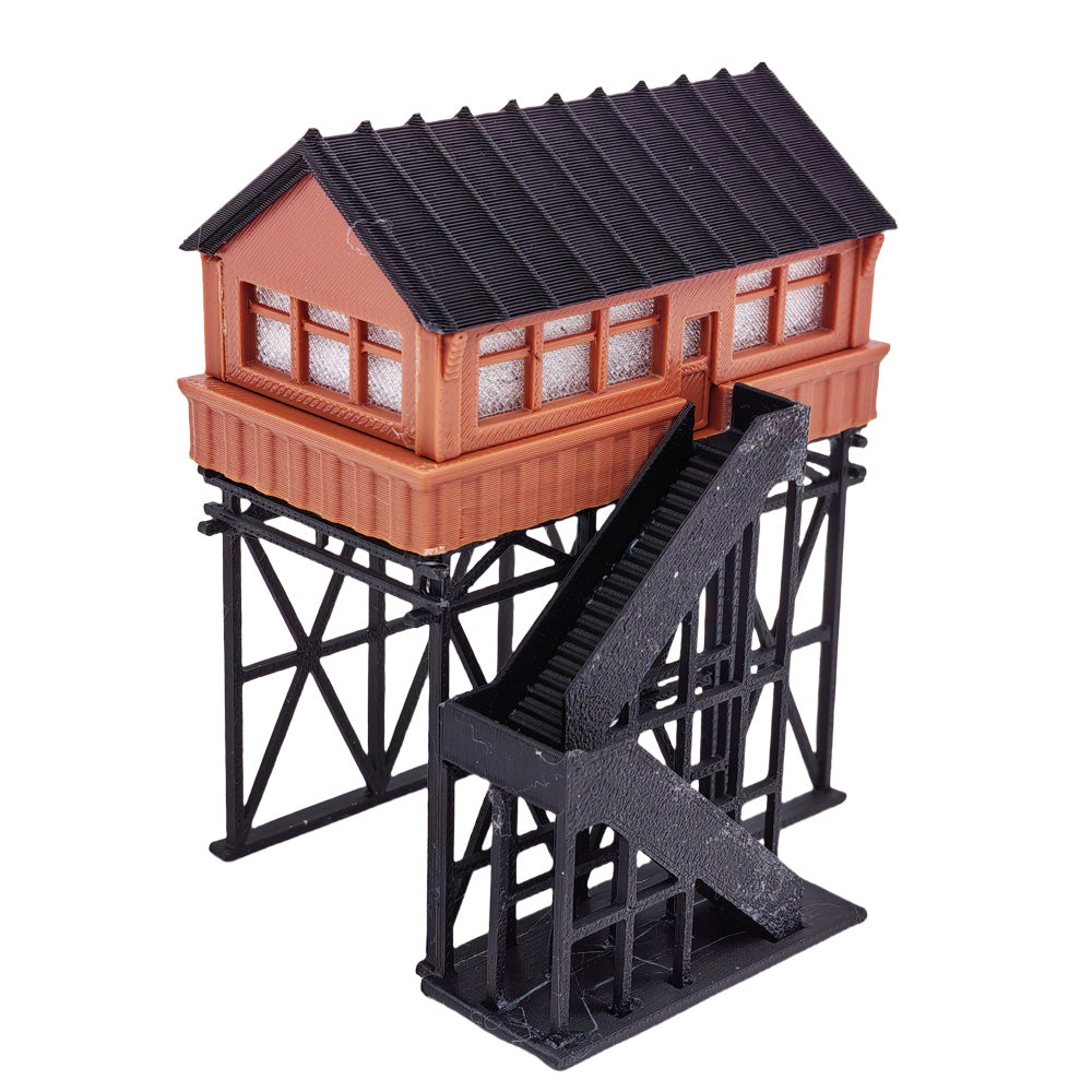 Railway Station Overhead Signal Box / Tower Z Scale