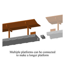 Load image into Gallery viewer, Classic Passenger Platform - island/centre 1:160 N Scale