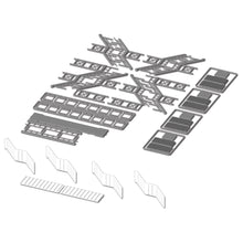 画像をギャラリービューアに読み込む, Overhead Footbridge Covered (2-Stairs/4-Stairs/4-Stairs with Elevator) HO Scale 1:87