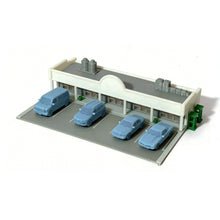 将图片加载到图库查看器，Shopping Centre / Mall w Parking Lot &amp; Cars N Scale