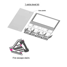将图片加载到图库查看器，Downtown 4-Story Apartment(White) Stackable 1:87 HO Scale