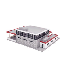 将图片加载到图库查看器，Modern Style Fire Dept Station 1:87 HO Scale