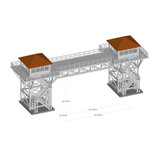 Laden Sie das Bild in den Galerie-Viewer, Industrial Twin Watchtower with Bridge 1:64 S Scale
