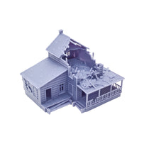将图片加载到图库查看器，Damaged Country House 1:87 HO Scale