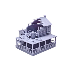 将图片加载到图库查看器，Damaged Country House 1:87 HO Scale
