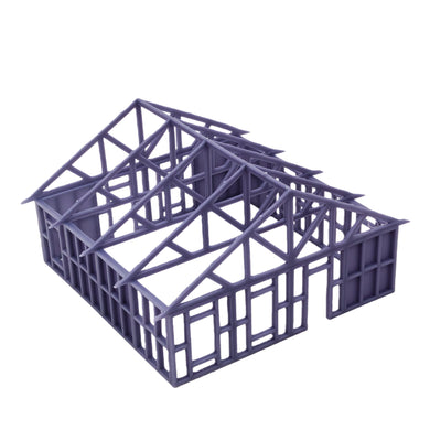 House Framework Under Construction 1:87 HO Scale