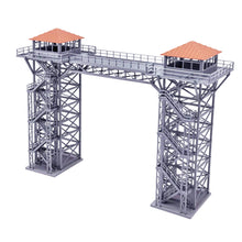 画像をギャラリービューアに読み込む, Industrial Twin Watchtower(tall) with Bridge 1:87 HO Scale