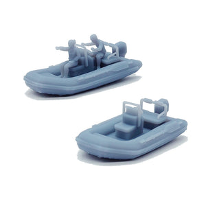 Speedboat Set with Figures 1:64 S Scale